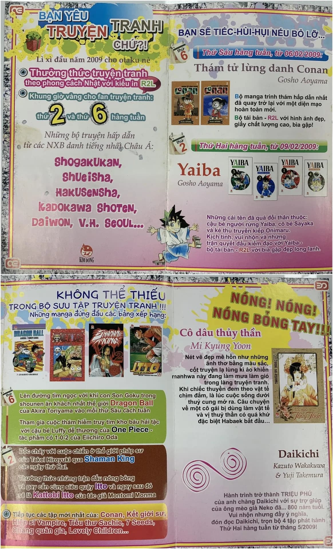 Lịch phát hành Kim Đồng tháng 02/2009 (bản A)