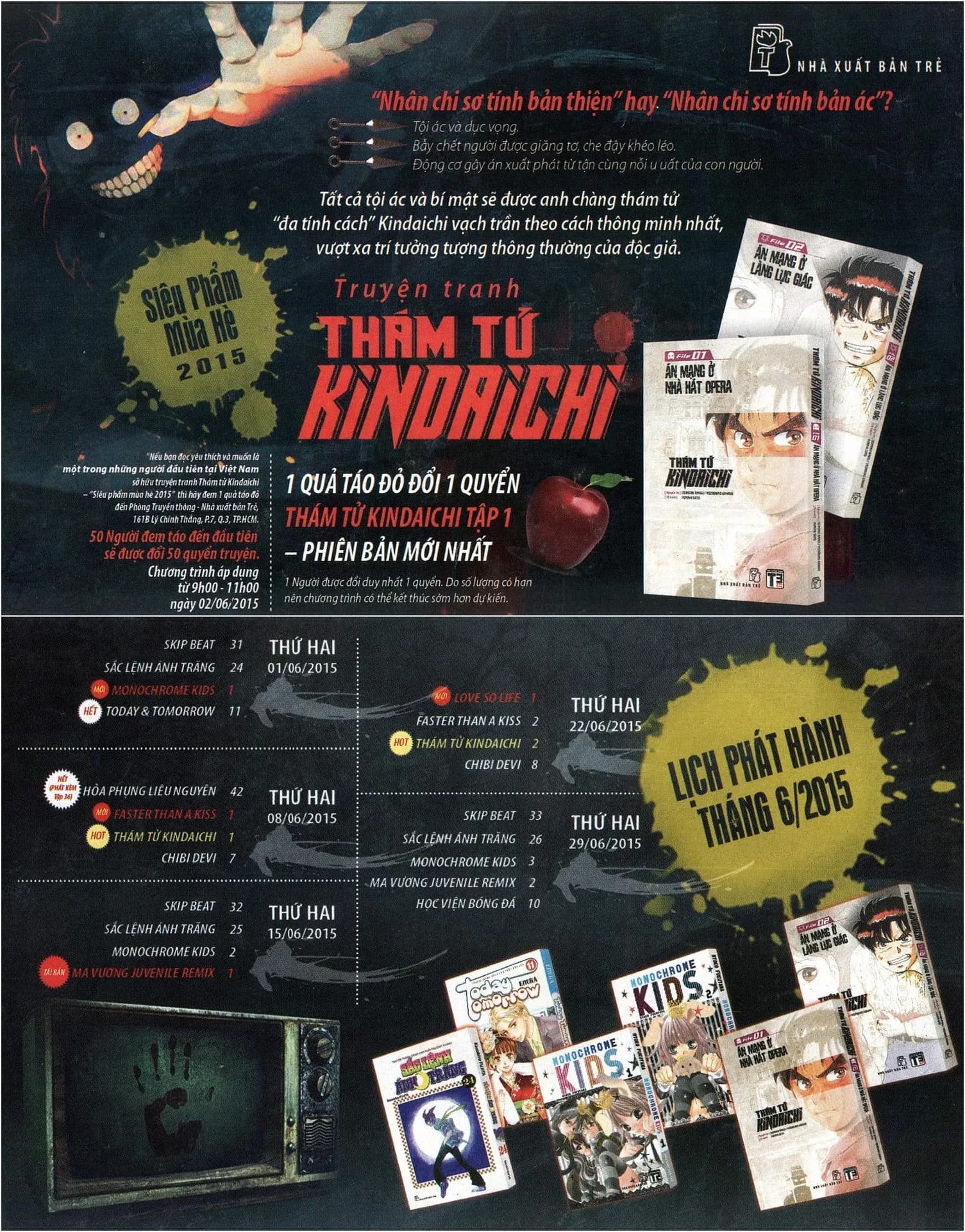 Lịch phát hành NXB Trẻ tháng 06/2015